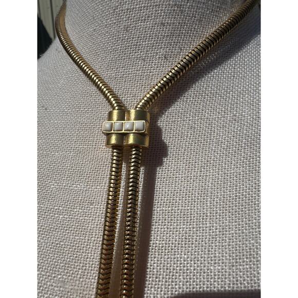 Stella & Dot Jacqueline Brazilian Chain Sliding Lariat Necklace - Picture 3 of 9